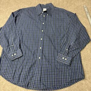 Brooks Brothers Shirt Mens Extra Large Multicolor Madras Plaid Button Down
